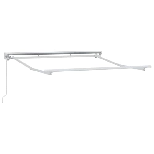 vidaXL Halbkassettenmarkise 2,5 x 2 m in Weiß – Modern, manuell betrieben und UV-beständig. Ideal als Sonnenschutz für draußen, perfekt für den Garten oder die Terrasse.