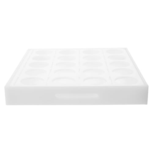 Organizador de pastillas clínico de 20 cavidades en bandeja white premium