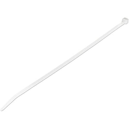 Image of StarTech.com 10"(25cm) Cable Ties - 1/8"(4mm) wide, 2-5/8"(68mm) Bundle Diameter, 50lb(22kg) Tensile Strength, Nylon Self Locking Zip Ties w/Curved Tip, 94V-2/UL Listed, 1000 Pack -