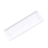 LOLIPPYY Plato Cerámico para Sushi y Snacks Bandeja Blanca para Servir Aperitivos Casa y Restaurante Vajilla Decorativa y Práctica