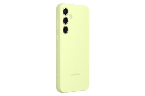 Image of Samsung Silicone Smartphone Case EF-PA556 for Galaxy A55 5G Slim Design Lime