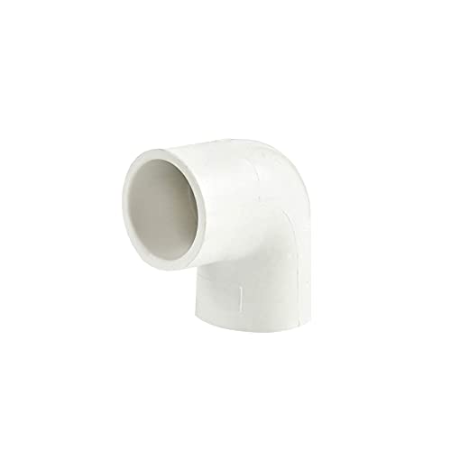 FangKingNo 10pcs 2-Way 1/2" PVC Pipe Fitting 90 Degree 90°Codo Elbow Socket Adapter Coupling Schedule 40 White (0.5 Inch)