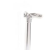 Acrylic Cane with Contour Grip Right Handle Clear