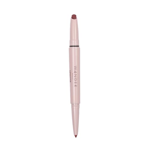 Image of Wander Beauty Lipsetter Dual Cream Lipstick + Lip Liner - Midtown Mauve - Ultra-Smooth, Hydrating Lipstick and Lip Liner with a Soft Matte Finish - Made with Squalane & Peptides (1 Count)