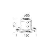 Base para acc.5 50 negro socle noir de fixation universel