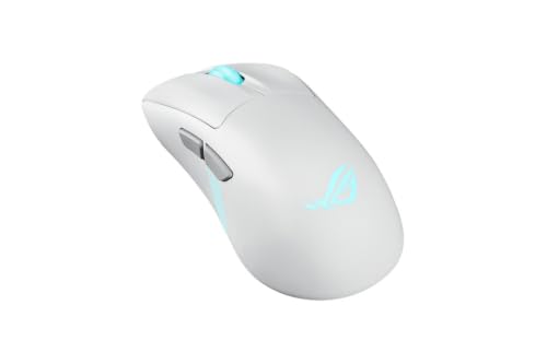 Souris sans fil ROG Keris II Origin blanche ASUS pour setup épuré