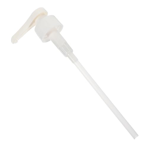 STOBAZA Sugar Bottle Pump Head Dispenser Pump Bottle Hand Replacement Pump for Pump for Syrup Bottle Squeeze Coffee Syrup Pump Syrup Pump for Kitchen Bottle Replacement Pump White Plastic