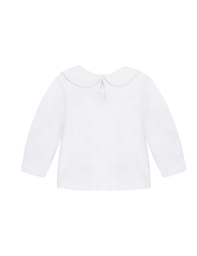 Image of Toddler Kids Girls Cute Shirt, Cat Bunny Embroidered Long Sleeve T-Shirt