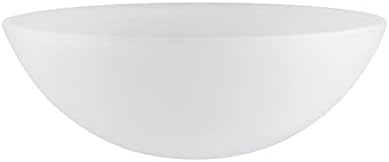 Aspen Creative Alabaster Glass Shade - 13" Diameter Replacement For Torchiere & Pendant Lamps