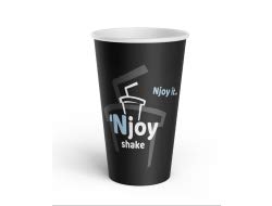 NJOY Lot de 20 tasses à milkshake 0,4 l bio - 50 rouleaux