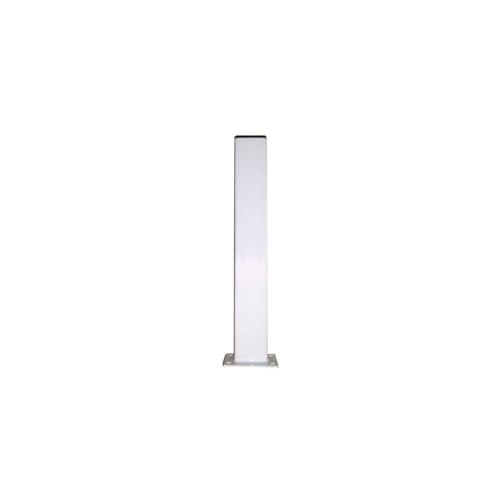 Potelet H1500mm Section 60X40 Avec Platine Couleur blanc 9010