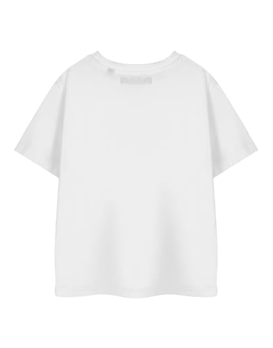 Disney Lilo & Stitch Girls White Short-Sleeved Graphic Tee | Kids T-Shirt | Stitch Character Print3