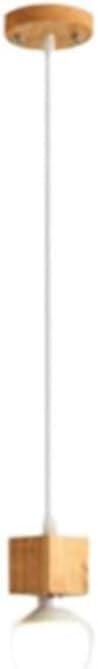 Lampe suspendue E27 Tatami en bois naturel style japonais pour chambre