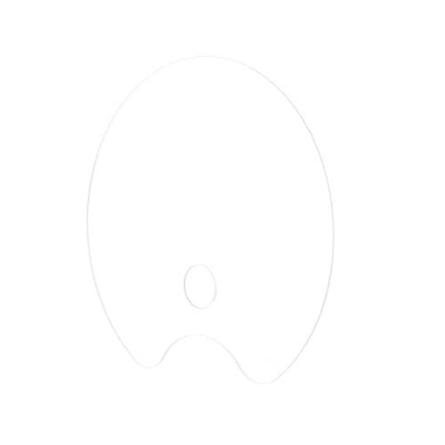 DOITOOL 1Pc Acrylic Color Mixing Tray Handheld Watercolor Pigment Palette for Artists Design Durable and Easy to Clean for Painting Crafts and Art Projects