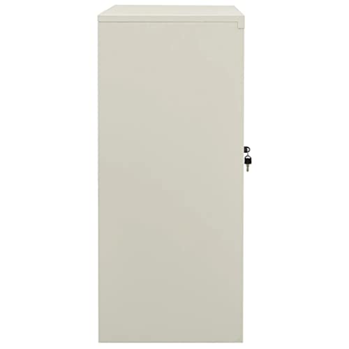 Homvdxl Steel File Cabinet With Lock, Under Desk Filing Cabinet With Glass Door & 2 Adjustable Shelves, Lateral File Cart Fits A4, Letter Or Legal Size For Home Office, Gray, 35" Tall #TOP3