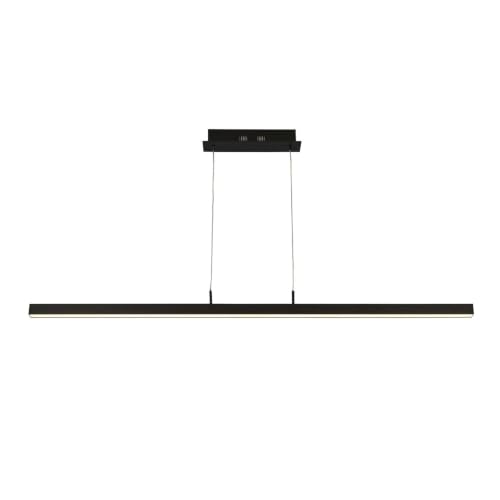 Image of Searchlight Tribeca 1 Light LED Pendant, Temperature Colour Changing, Matt Black 2700/3000/4000K