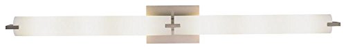 George Kovacs P5046-084, Tube Glass Wall Vanity Lighting, 6 Light Halogen, Brushed Nickel #TOP24