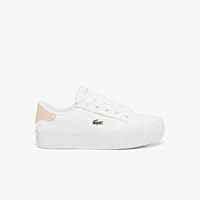 Lacoste Women's Ziane Platform 125 1 CFS White/Light Pink US 10