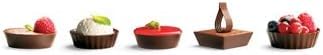 Pastry Chef's Boutique Belgian Premium Chocolate Cups for Exquisite Mini Desserts Wedding Buffet Partie Sweet Tables Restaurant Dessert - Petit Fours Assorted Ø50mm - 168 pces