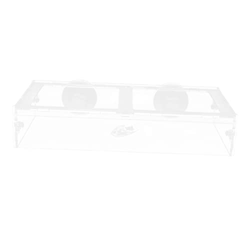 Hohopeti Acrylic Fish Feeding Circle Bowl for Vacation Auto Feeder for Tropical Fish Aquarium