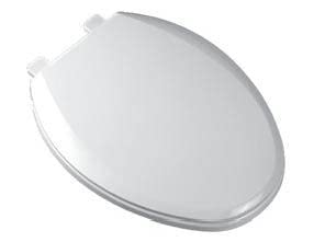 PROFLO PFTSEC2000BS PROFLO PFTSEC2000 Elongated Closed-Front Toilet Seat with Quick Release and Easy Clean