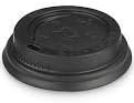 100 couvercles noir pour Gobelet jetable Eco en carton 17,5 cl