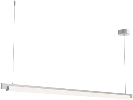 Sonneman Keel™ - LED Pendant - 60" - Bright Satin Aluminum - 3000K - 240" Cable