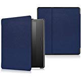 Kepuch Custer Case for Kindle Oasis 2019 10th/2017 9th,Ultra-Thin PU-Leather Hard Shell Cover for Kindle Oasis 2019 10th/2017 9th - Blue