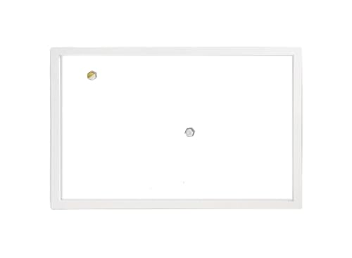 Tableau magnétique pour la cuisine et les réunions à la maison avec cadre blanc épuré