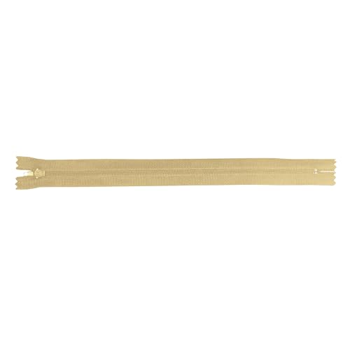 Image of Mandala Crafts 100 PCs Khaki Closed-End 5 Inches Nylon Zippers for Sewing
