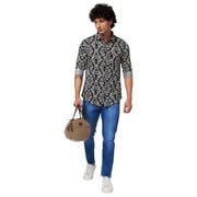 Image of Spykar Men's Regular Fit N /A Full Sleeve Printed Casual Shirts