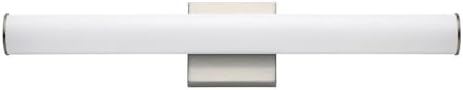 Maxim Rail - 16W 1 LED CCT Selectable Bath Vanity-4.75 Inches Tall and 24 Inches Wide-Satin Nickel Finish