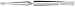 Cross Over Tweezers, Straight, 6-1/4 In