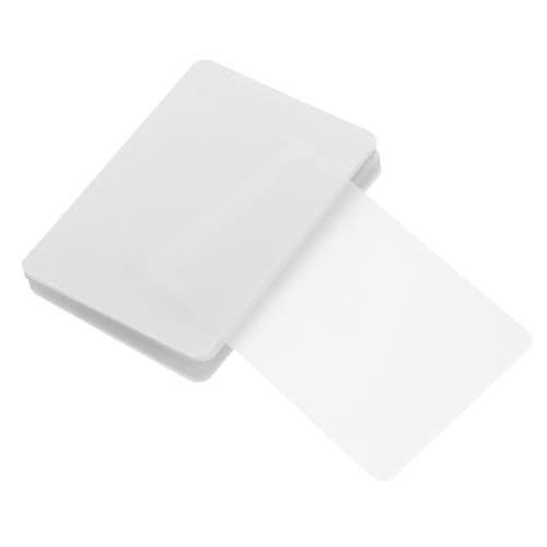 LOORGVEL 100個入り寸透明自己粘着ラミネートシート 耐熱フィルム 写真名刺保護用 多用途家 店舗 オフィス対応