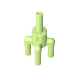 2566 Ornaments Plant, Palm Tree Top, 4 Top Bars, 1 Bottom Bar 50 Pieces GDS-1217 Compatible with Lego Building Blocks Color:Yellowish Green โ image 1