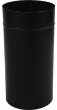 6" Slip Connector Black Stovepipe 22 Ga.