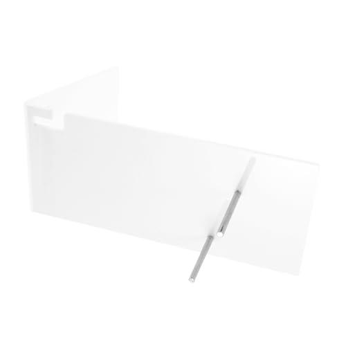 IWOWHERO Bathroom Hair Dryer Shelf Acrylic Hair Dryer Holder Stand Space-saving Design Easy Wall Mount Installati