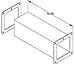 Hammond Manufacturing 1485CW2 Cut-Off Fitting Non Lay-in