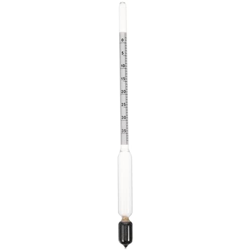 Vaguelly Liquid Hydrometer for Petroleum and Diesel Measurement 0-35 Specific Gravity Scale with Test Jar, Industrial Liquid Density Tester for Mud and Sulfur Solution, Laboratory Moisture