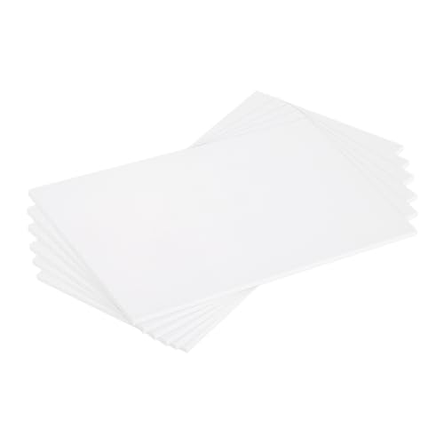 MECCANIXITY ABS Plastic Sheet 7 Inch x 4 Inch x 0.08 Inch ABS Styrene Sheets for Building Model DIY Crafts Panel White 6 Pcs