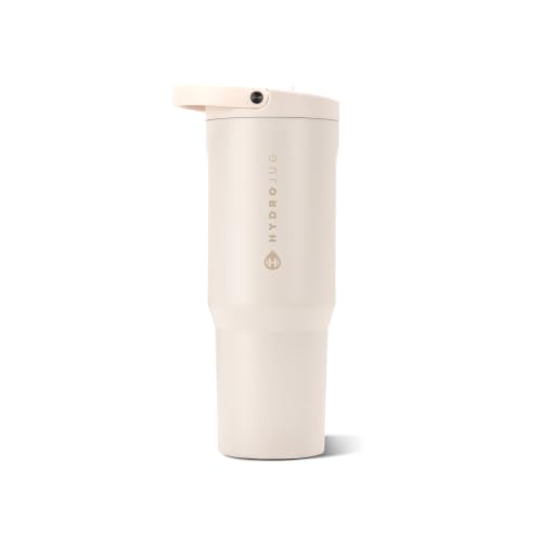HydroJug Sport 40 oz Insulated Stainless Steel Water Bottle, Cream