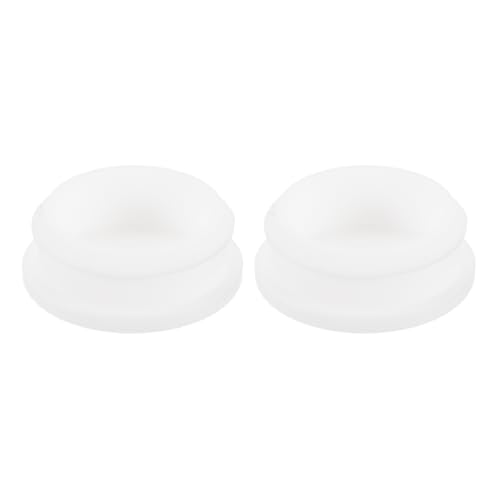 Image of Snap in Locking Hole Plugs Rubber Panel Seal Cover Drilled Silicone Caps, [for Kitchen Rubber, Waterproof Sealing Plugs] - 38.6mm /1.5in /White /2Pcs