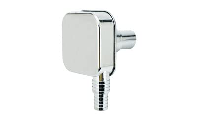 Siphon de machine à laver en saillie - Diamètre de 26 à 32 mm - Siphon chromé - Raccord pour eaux usées pour machine à laver, lave-vaisselle et/ou sèche-linge à pompe à chaleur - Montage sans outils Cover