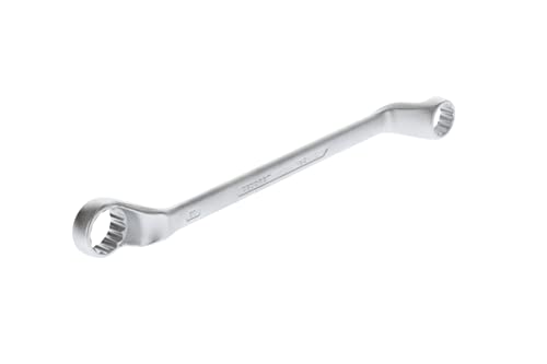 GEDORE Double-ended ring spanner, AF 24+30 mm, Offset, 5° angled, Slender, Bi-hex, UD profile, Spanner, 2 24X30