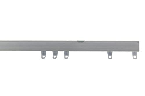 Aluminium Fixed Curtain Track (Silver, 500cm)