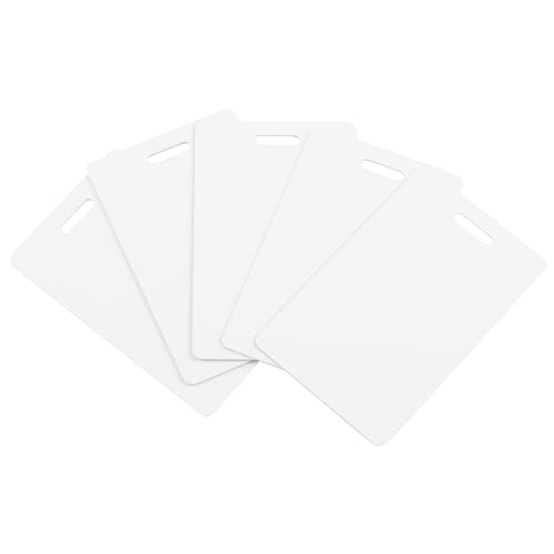20 Pack Premium Blank PVC Cards with Slot Punch on Short Side - Vertical Slot Punch Blank ID Cards-...