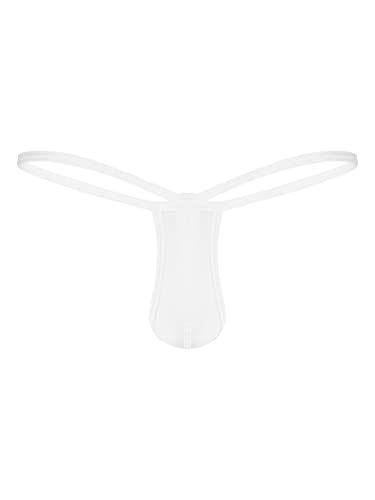 Linjinx Men's Micro Pouch Thongs G-String Mini Ultra-Thin Breathable Underwear Gays Sissy Panties2