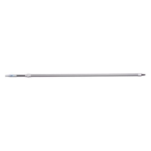 Vikan 29735 63.5"-113.75" Waterfed Aluminum Extension Handle with Threaded Tip, 1.26" Diameter, White