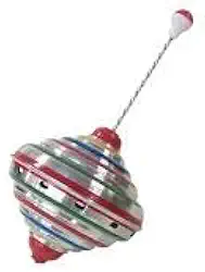 Pião Sonoro - Tamanho M - Genérico - Alumínio - Prata - Criança