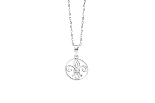 Pendentif en argent fleur de lys et zircons, un cadeau symbolique chargé d'histoire
